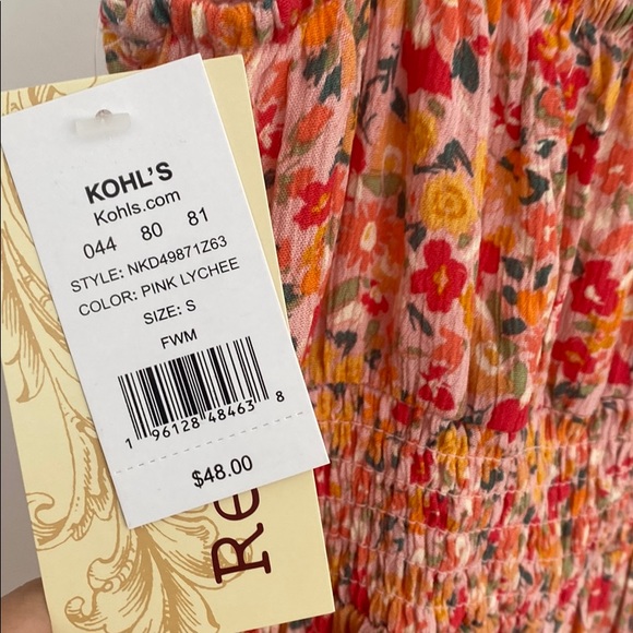 NWT maxi dress with cinched waist - Picture 3 of 4